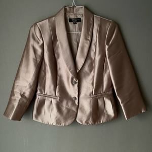 Tahari‎ sz 8 bronze career formal blazer jacket